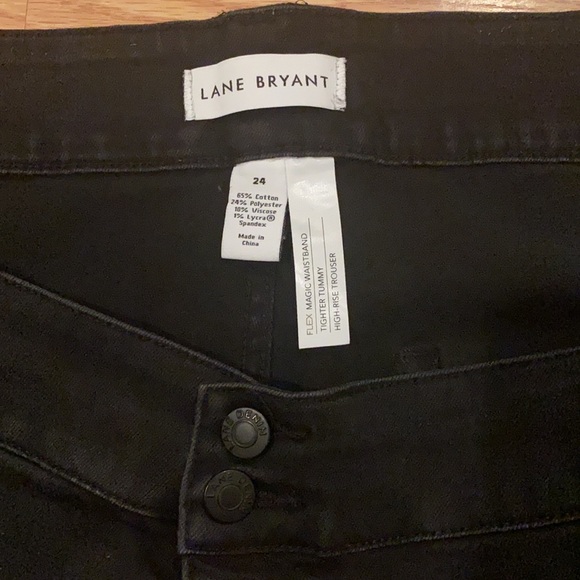 Lane Bryant Size 24 Black Flare Leg Jeans - Picture 2 of 2